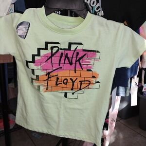 Pink Floyd Kids Tee - Light Green with Pink and Orange